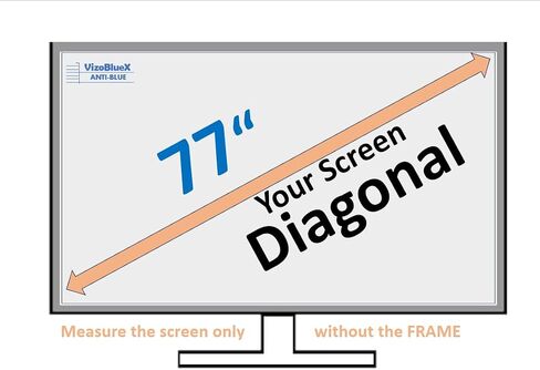 VizoBlueX 23-24 inch Anti-Blue Light Filter for Computer Monitor. Screen Protector Panel 21.5" x13.0 Blocks Blue Light for LCD TV PC iMac 24 Retina in Kuwait
