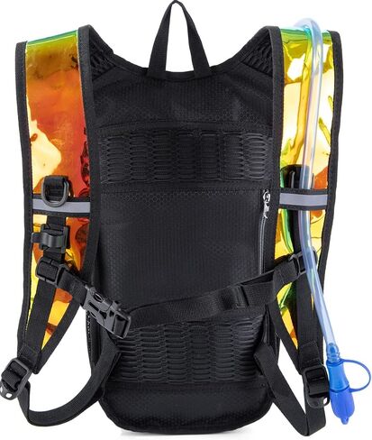 Hydration Backpack Pack with Cool Lights, 2L Water Bladder, Lightweight Bag for Running, Hiking, Bike, Climbing, Music Festival Essential, and Rave in Saudi Arabia