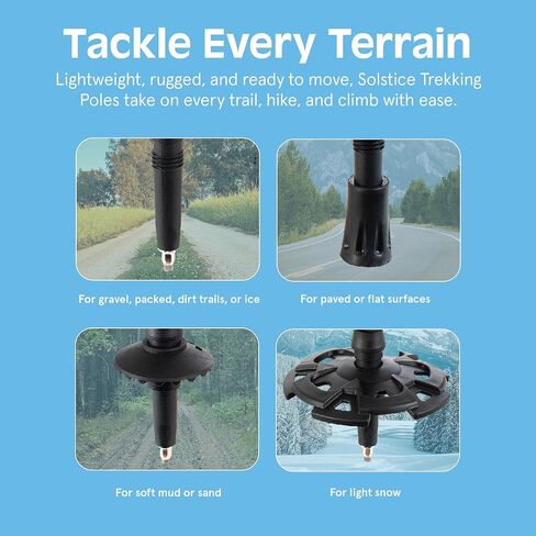 Retrospec Solstice Hiking Poles for Men & Women - Adjustable and Collapsible Lightweight Walking & Trekking Sticks - Aluminum w/ Cork or Foam Grip in Saudi Arabia