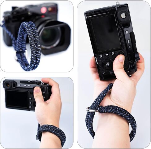 Paracord Camera Wrist Strap Lanyard-Quick Release for DSLR Mirrorless White | Adjustable wrist size,High-strength paracord material, lightweight 1.16oz, secure metal clasp,Fits Canon Nikon Sony Fuji in Saudi Arabia