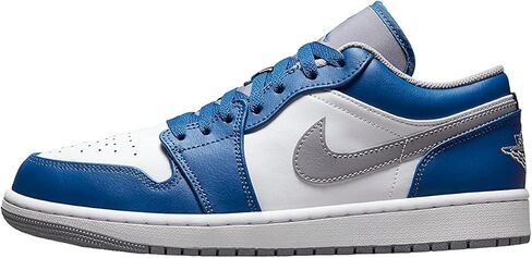 Nike Women's Air Jordan 1 Low UNC Basketball Shoe, True Blue/Cement Grey-white, 7 in Saudi Arabia