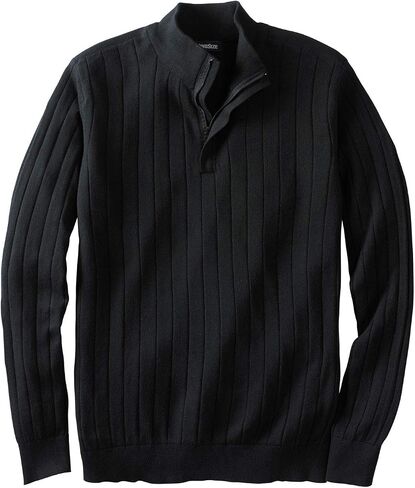 KingSize Men's Big & Tall Quarter Zip Mock Neck Lightweight Sweater in Saudi Arabia