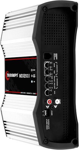 Taramps MD 1200.1 مضخم صوت كامل النطاق 1200 واط RMS 1 أوم 1 قناة مضخم صوت أحادي عالي الكفاءة فئة D، تعزيز صوت السيارة أحادي الكتلة، كروس، أمبير عالي الطاقة in Saudi Arabia