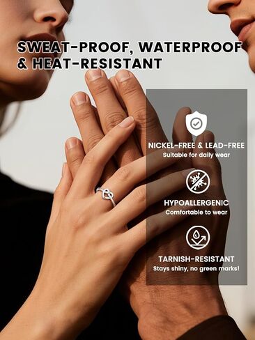 Bestyle 925 Sterling Silver Ring for Women, Minimalist Claddagh Ring Celtic Knot Ring for Women, Irish Promise Wedding Band, Gold/Rose Gold Vermeil Women Band Ring, Stackable, Gift for Her in Kuwait