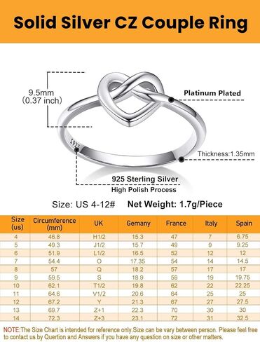 Bestyle 925 Sterling Silver Ring for Women, Minimalist Claddagh Ring Celtic Knot Ring for Women, Irish Promise Wedding Band, Gold/Rose Gold Vermeil Women Band Ring, Stackable, Gift for Her in Kuwait