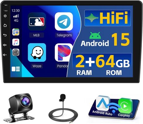 4+64G 9'' Android 15 Car Stereo for Honda Odyssey EX-L 2011-2017 in Kuwait