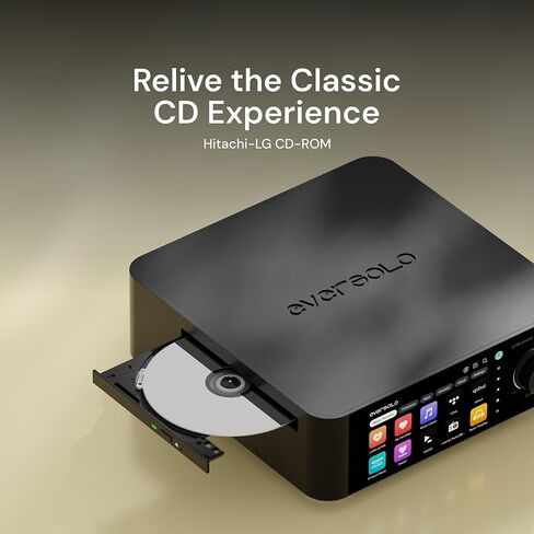 جهاز بث Eversolo DMP-A6، مشغل الشبكة، خدمة الموسيقى والبث MQA، فك تشفير كامل، DAC، DSD512 PCM768 كيلو هرتز/32 بت، بلوتوث 5.0 aptX HD، شاشة لمس عالية الدقة 6 بوصات، تطبيق حصري in Saudi Arabia