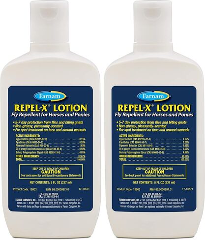Farnam Repel-X Lotion Fly Repellent for Horses and Ponies lotion 8 ounce in Kuwait