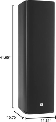 JBL Studio 698, Dark Wood - Floorstanding Loudspeaker - with 2414H-1 Compression Driver, High-Definition Imaging Horn, 6" Midrange Driver & Dual 8" PolyPlas Cone Woofers in Saudi Arabia