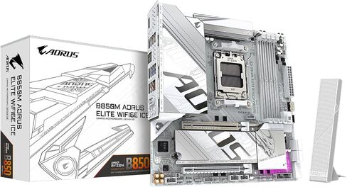 GIGABYTE B650 AORUS Elite AX (AM5/ LGA 1718/ AMD B650/ ATX/ 5-Year Warranty/ DDR5/ M.2/ PCIe 5.0/ USB 3.2 Gen2X2 Type-C/WiFi 6E/ 2.5GbE LAN/Q-Flash Plus/EZ-Latch/Gaming Motherboard) in Kuwait