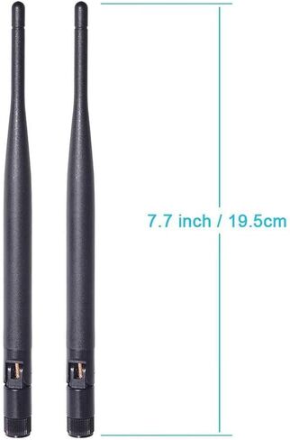 Bingfu ثنائي النطاق WiFi 2.4 جيجا هرتز 5 جيجا هرتز 5.8 جيجا هرتز 6dBi RP-SMA ذكر هوائي و 20 سم 8 بوصة U.FL IPX IPEX MHF4 إلى RP-SMA كابل تمديد أنثى 2 حزمة لـ M.2 NGFF Intel Wireless Network Card WiFi محول الكمبيوتر المحمول in Saudi Arabia