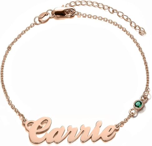 Lonago Personalized Name Plate Gold Bar Bracelet مع Hirtstone Mift Fronged Gift Handmade Thuilded Mostered Idealed Ideal Toipinates Charm in Saudi Arabia