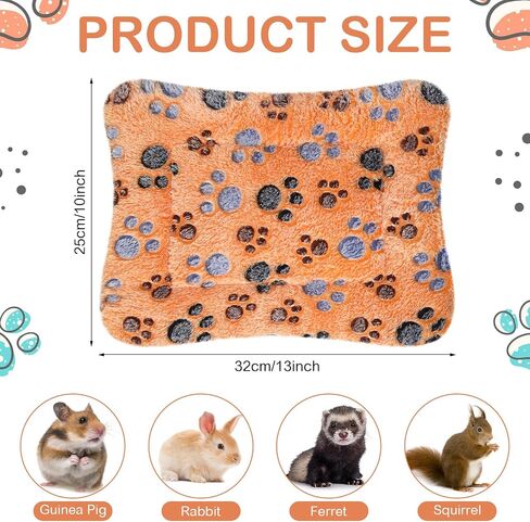 Haull 4 Pcs Waterproof Guinea Pig Bedding Mat, Tie Dyed, 13 x 10 in Kuwait