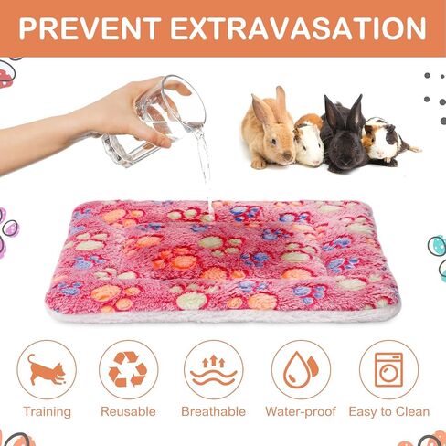 Haull 4 Pcs Waterproof Guinea Pig Bedding Mat, Tie Dyed, 13 x 10 in Kuwait