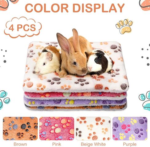 Haull 4 Pcs Waterproof Guinea Pig Bedding Mat, Tie Dyed, 13 x 10 in Kuwait