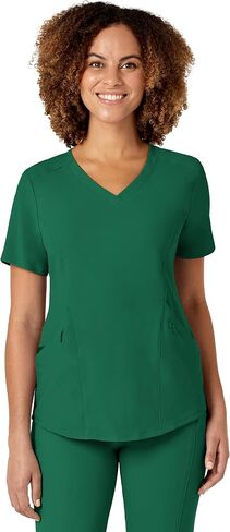 WonderWink Womens Renew V-Neck Top Medical Scrubs, Hunter, Small US in Saudi Arabia