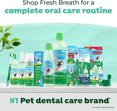 TropiClean Fresh Breath Advanced Whitening | Dog Oral Care Water Additive | Dog Breath Freshener Additive for Dental Health | VOHC Certified | Made in the USA | 16 oz. in Saudi Arabia