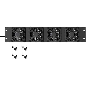 Kutatek Rack Mount Fan Panel 3U, Intake Airflow, for Cooling AV, Home Theater, Network 19" Racks in Kuwait