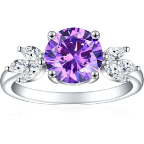 3.5CT Cushion Birthstone Ring for Women 925 Sterling Silver Simulated Ruby Ring Women's Engagement Rings Red Cubic Zirconia Ring Valentines Thanksgiving Day Size 5 in Saudi Arabia
