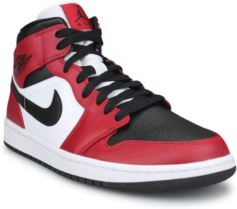 Jordan Mens Air Jordan 1 Mid 554724 069 Chicago Black Toe - Size 11 in Saudi Arabia