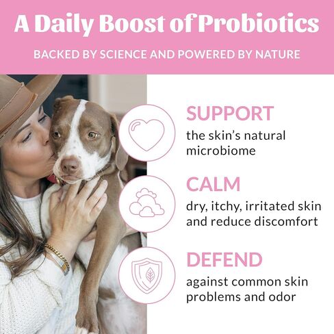 SKOUT'S HONOR: Probiotic Deodorizer 8 fl. oz. - Hydrates and Deodorizes Fur, Supports Pet’s Natural Defenses, PH-Balanced and Sulfate Free - Avocado Oil (Happy Puppy) in Saudi Arabia