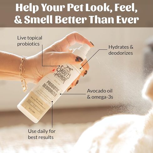SKOUT'S HONOR Probiotic Daily Use Dog of The Woods Deodorizer, 8 fl. oz, 8 FZ in Saudi Arabia