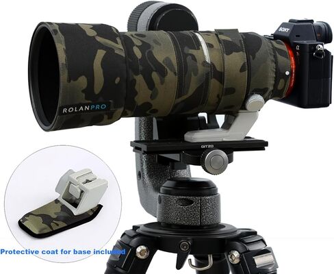 غطاء عدسة مقاوم للماء من ROLANPRO لهاتف Sony FE 70-200 مم F/2.8 GM OSS II غطاء حماية للعدسة - #2 أسود داكن مقاوم للماء in Kuwait