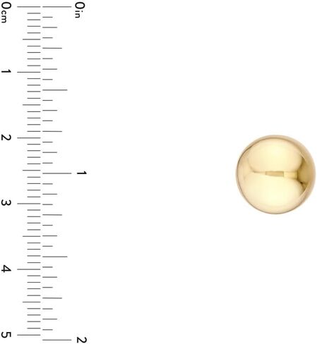 14K Yellow Gold Ball Stud Earrings in Kuwait