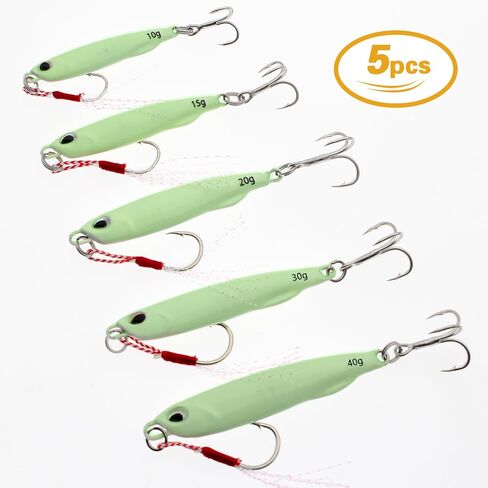 Fishing Jigs Metal Fishing Spoons Lures, Blade Bait Spinner Long Casting Jigging Spoon Lure Vertical Hard VIB Swimbait for Walleye Bass Trout Freshwater & Saltwater in Saudi Arabia