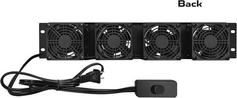 Kutatek Rack Mount Fan Panel 3U, Intake Airflow, for Cooling AV, Home Theater, Network 19" Racks in Kuwait