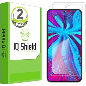 IQShield 2 Pack for Samsung Galaxy S23 Ultra Screen Protector: Clear TPU Film, Bubble-Free Installation, Scratch-Resistant, Case Friendly, HD Clarity for Ultimate Protection Fingerprint Unlock in Kuwait