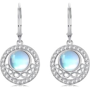 Moonstone Earrings for Women 925 Sterling Silver Moonstone Dangle Earrings Fine Jewelry Gifts For Women Girls in Kuwait