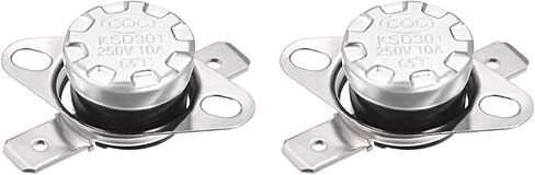 Rebower KSD301 Thermostat 85C NO Temperature Thermal Control Switch, [for Microwave Oven Refrigerators] - Normally Open/5pcs in Kuwait