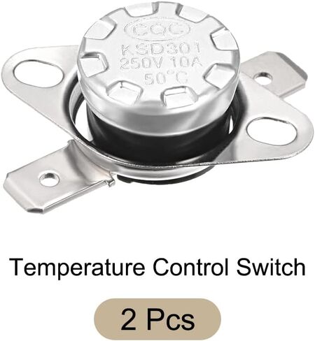 Rebower KSD301 Thermostat 75C NC Temperature Thermal Control Switch, [for Microwave Oven Refrigerators] - Normally Closed/5pcs in Kuwait