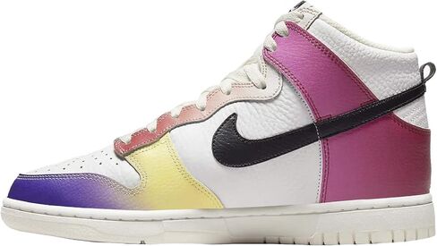 Nike Dunk HIGH White/Black/Pink/Yellow FD0802 100 Women's Size 5.5 in Saudi Arabia