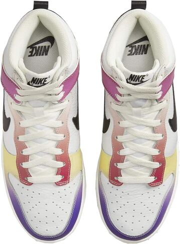 Nike Dunk HIGH White/Black/Pink/Yellow FD0802 100 Women's Size 5.5 in Saudi Arabia