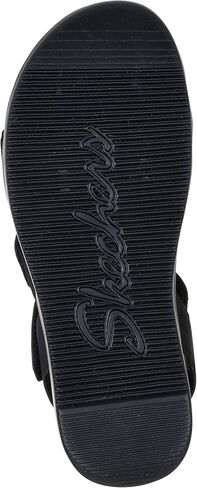 Skechers Women's Lifted Comfort | Skecjers Memory Foam Footbed, Cork Trim, Adjustable Strap, Vegan, Hook and Loop Closure in Saudi Arabia