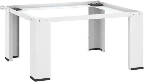 vidaXL Double Washing and Drying Machine Pedestal with Drawers White in Kuwait
