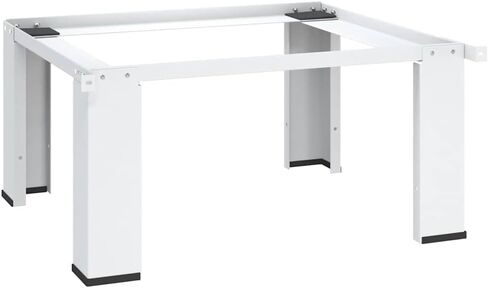 vidaXL Double Washing and Drying Machine Pedestal with Drawers White in Kuwait