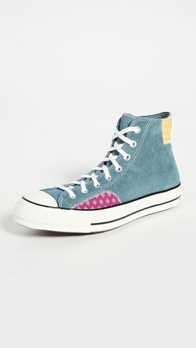 Converse Men's Chuck Taylor All Star ‘70s High Top Sneakers, White/Garnet/Egret, Size 3 in Saudi Arabia