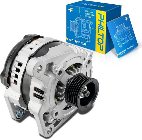 PHILTOP Alternator Compatible with Dodge Journey 2009-2010 3.5L High Amp Alternators Replace 11401N 12V 150Amp CW S6 6-Groove Pulley in Saudi Arabia
