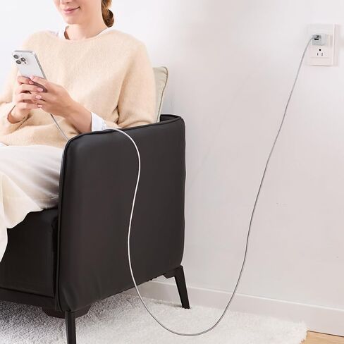 كابل شاحن سريع Amazon Basics USB-C إلى USB-C 2.0، سلك مجدول من النايلون، سرعة 480 ميجا بت في الثانية، معتمد من USB-IF، لهاتف Apple iPhone 15، iPad، Samsung Galaxy، الأجهزة اللوحية، أجهزة الكمبيوتر المحمولة، 10 أقدام، فضي in Saudi Arabia