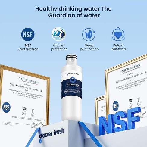 GLACIER FRESH Water Filter LT1000PC Replacement for LG Refrigerator, Compatible with LG LT1000P/PC/PCS, LT1000PC, LT-1000PC, MDJ64844601, ADQ747935 ADQ74793504 Water Filter (1 Pack) in Kuwait