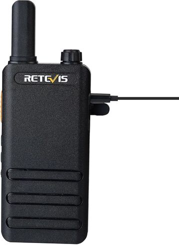 Retevis RT22P Walkie Talkie with Earpiece, New Version of RT22, Handheld 2 Way Radio Rechargeable 1620mAh, USB-C, VOX Hands Free, Ultra-Thin Walkie Talkies Mini for Outdoor Camping Skiing Gift(2 Pack) in Saudi Arabia