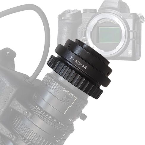 B4-NIK/Z Lens Adapter Compatible with B4 2/3" Broadcast Grade Mount Lens & for Nik/Z Mount Camera Z5 Z6 Z7 Camera.with Tripod Mount in Saudi Arabia