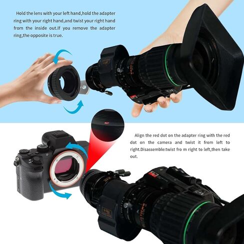B4-NIK/Z Lens Adapter Compatible with B4 2/3" Broadcast Grade Mount Lens & for Nik/Z Mount Camera Z5 Z6 Z7 Camera.with Tripod Mount in Saudi Arabia