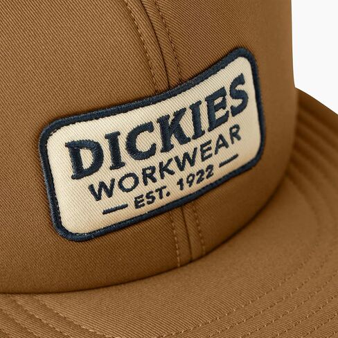 Dickies Men's Flat Bill Trucker W/Embr Twill Patc in Saudi Arabia