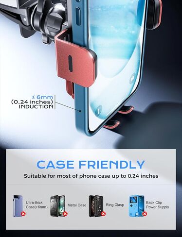 CHGeek 15W Wireless Car Charger - Smart & Fast Charging, Enhanced Suction Power, Robust Auto-Clamping for Secure Mounting - Perfect for iPhone 15/14/13/12 & Samsung Galaxy S23/S22/S20, etc in Kuwait