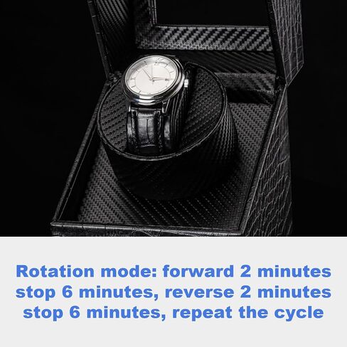 Watch Winder for Automatic Watches,Automatic Watch Winder Box,Double Watch Winder for Women's and Men's Watches with Quiet Japanese Mabuchi Motor (Style-1 Black) in Saudi Arabia