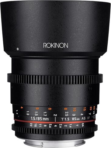 Rokinon Cine DS DS85M-N 85mm T1.5 AS IF UMC Full Frame Cine Fixed Lens for Nikon | Cinema lens provides smooth manual focus and consistent optical performance for professional video production. in Saudi Arabia